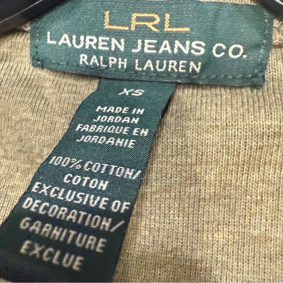 Lauren Ralph Lauren Women’s 3 Button Henley Shirt Moss Green Sz XS NWT - Picture 7 of 14
